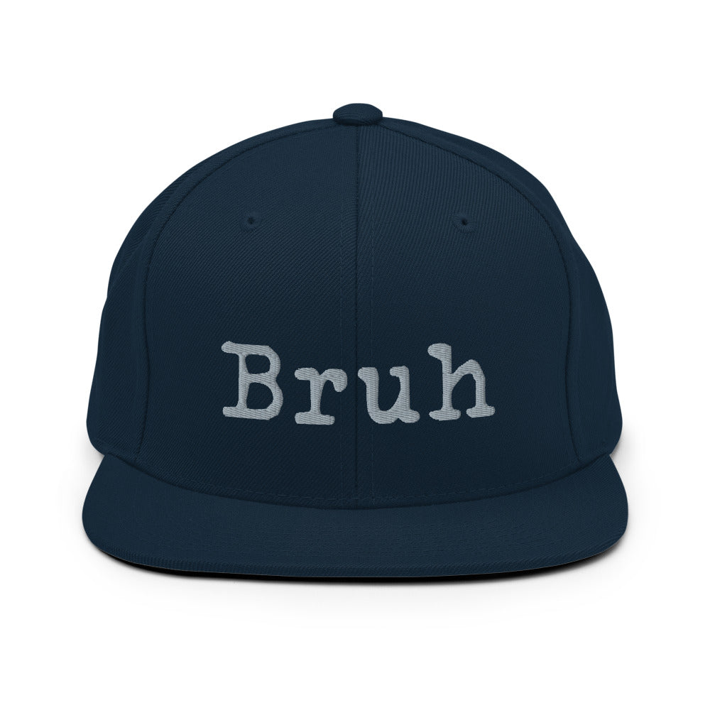 Black Snapback hat with the word 