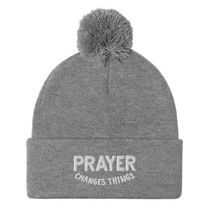 
                  
                    Load image into Gallery viewer, Steve Harvey Beanie Prayer Changes Things Gray
                  
                