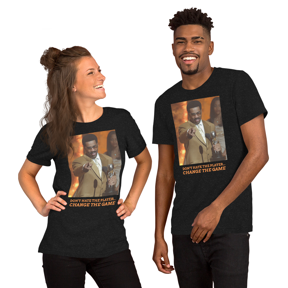 
                  
                    Load image into Gallery viewer, Don&amp;#39;t Hate the Player - Unisex T-Shirt
                  
                