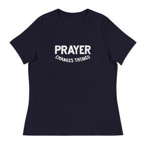 
                  
                    Load image into Gallery viewer, Prayer Changes Things Women&amp;#39;s Shirt - Steve Harvey
                  
                