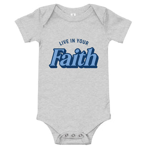 
                  
                    Load image into Gallery viewer, Retro Faith Limited Edition Design Baby Onesie
                  
                