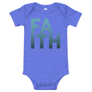 
                  
                    Load image into Gallery viewer, Ombre Faith Baby short sleeve one piece
                  
                