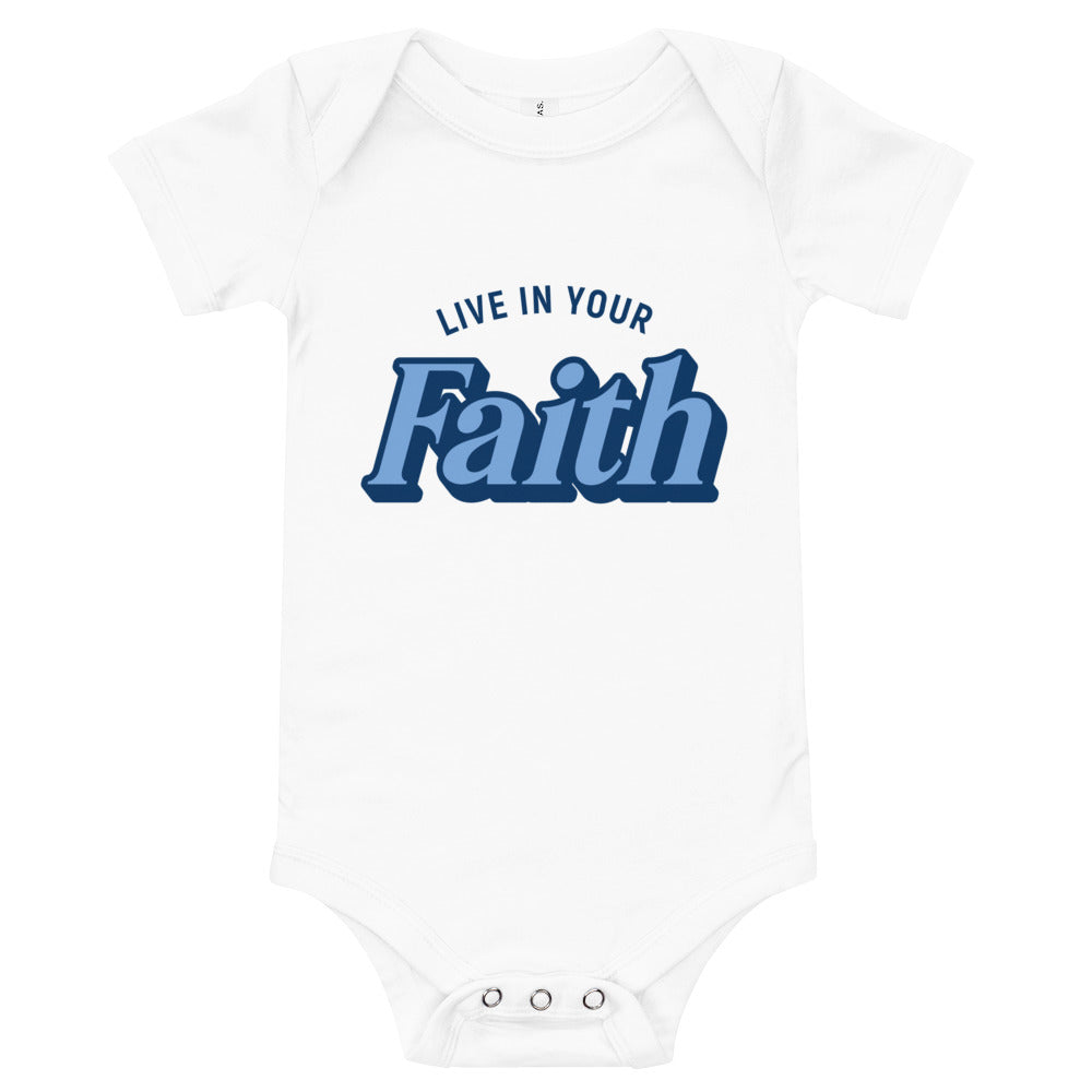 Retro Faith Limited Edition Design Baby Onesie