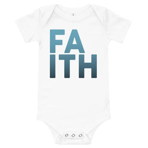 
                  
                    Load image into Gallery viewer, Ombre Faith Baby short sleeve one piece
                  
                