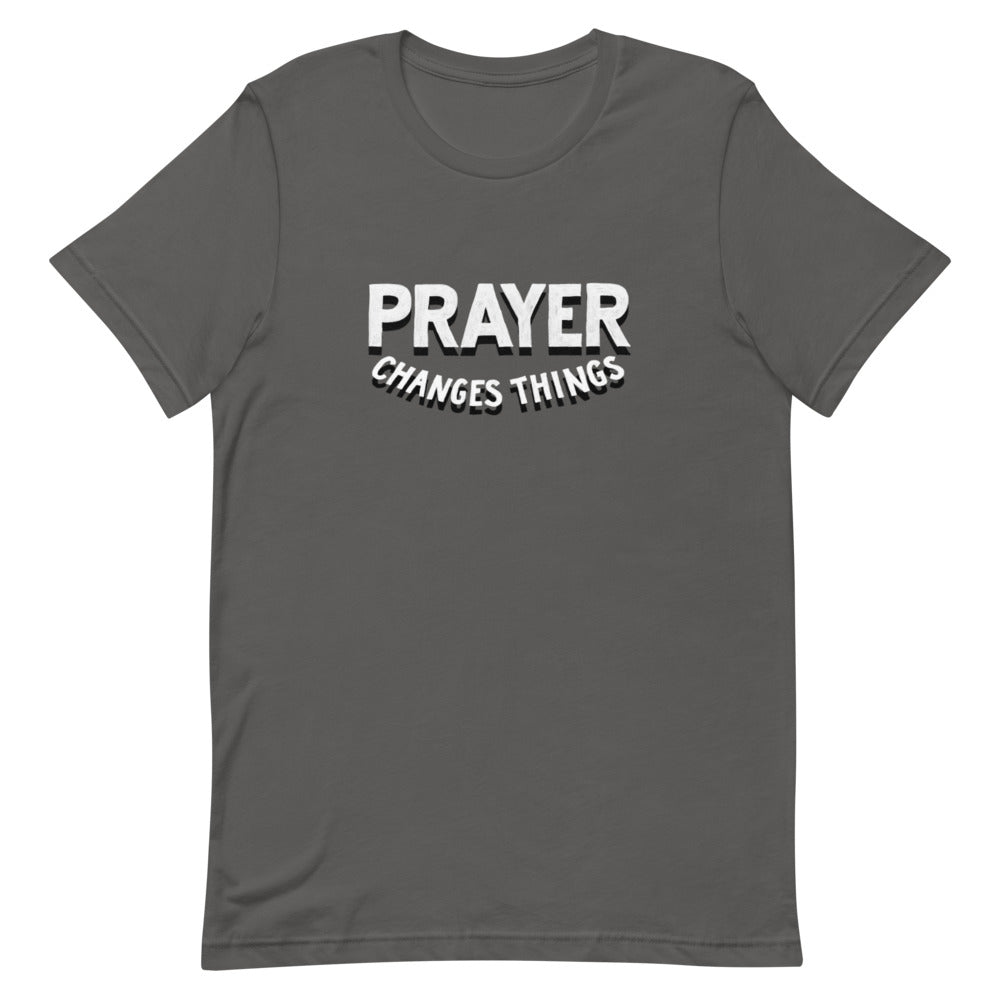 
                  
                    Load image into Gallery viewer, Prayer Changes Things Steve Harve T Shirt
                  
                