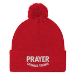 Steve Harvey Beanie Prayer Changes Things Red