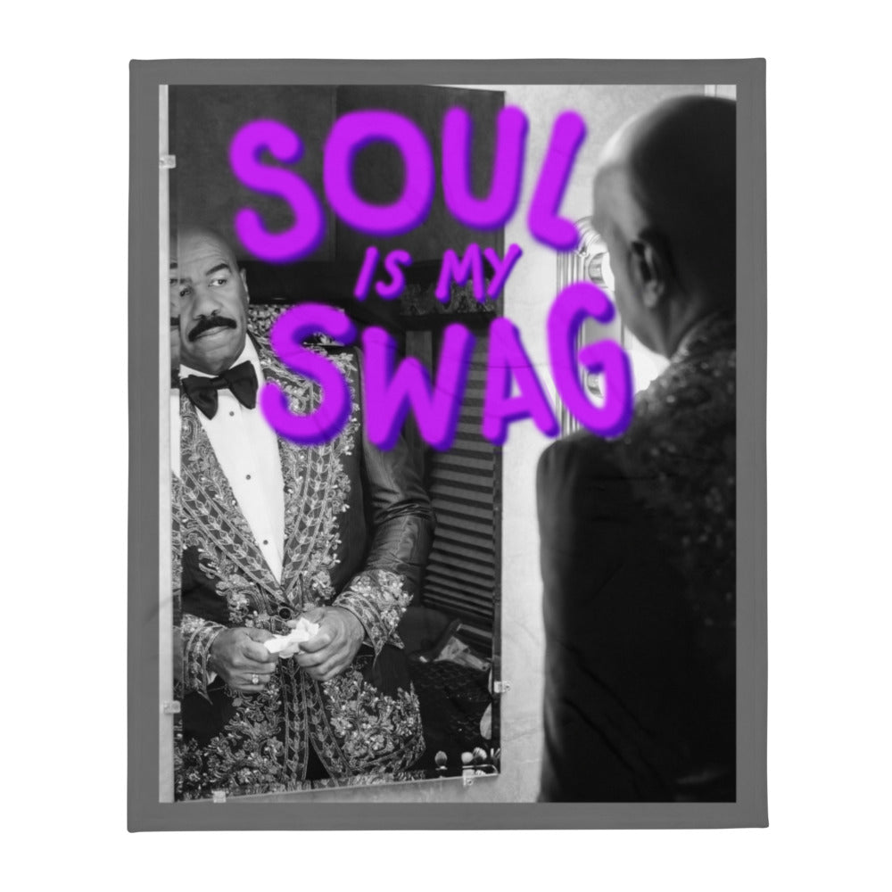 
                  
                    Load image into Gallery viewer, Soul is My Swag  - Steve Harvey Throw Blanket
                  
                