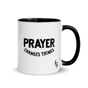 
                  
                    Load image into Gallery viewer, Prayer Changes Things Steve Harvey White Mug 
                  
                