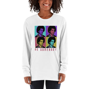 
                  
                    Load image into Gallery viewer, Steve Harvey &amp;#39;Be Somebody&amp;#39; Warhol Long Sleeve Shirt
                  
                