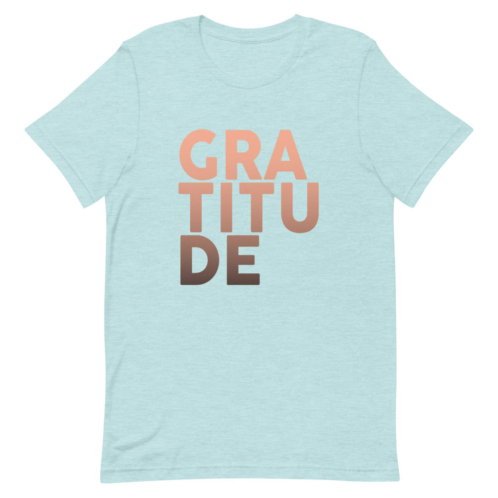
                  
                    Load image into Gallery viewer, Ombre Gratitude Short-Sleeve Unisex T-Shirt
                  
                